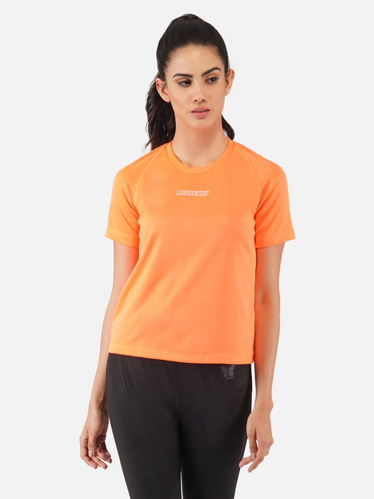 DriDOT Raglan T shirt Fluorescent Orange Women RWW2064