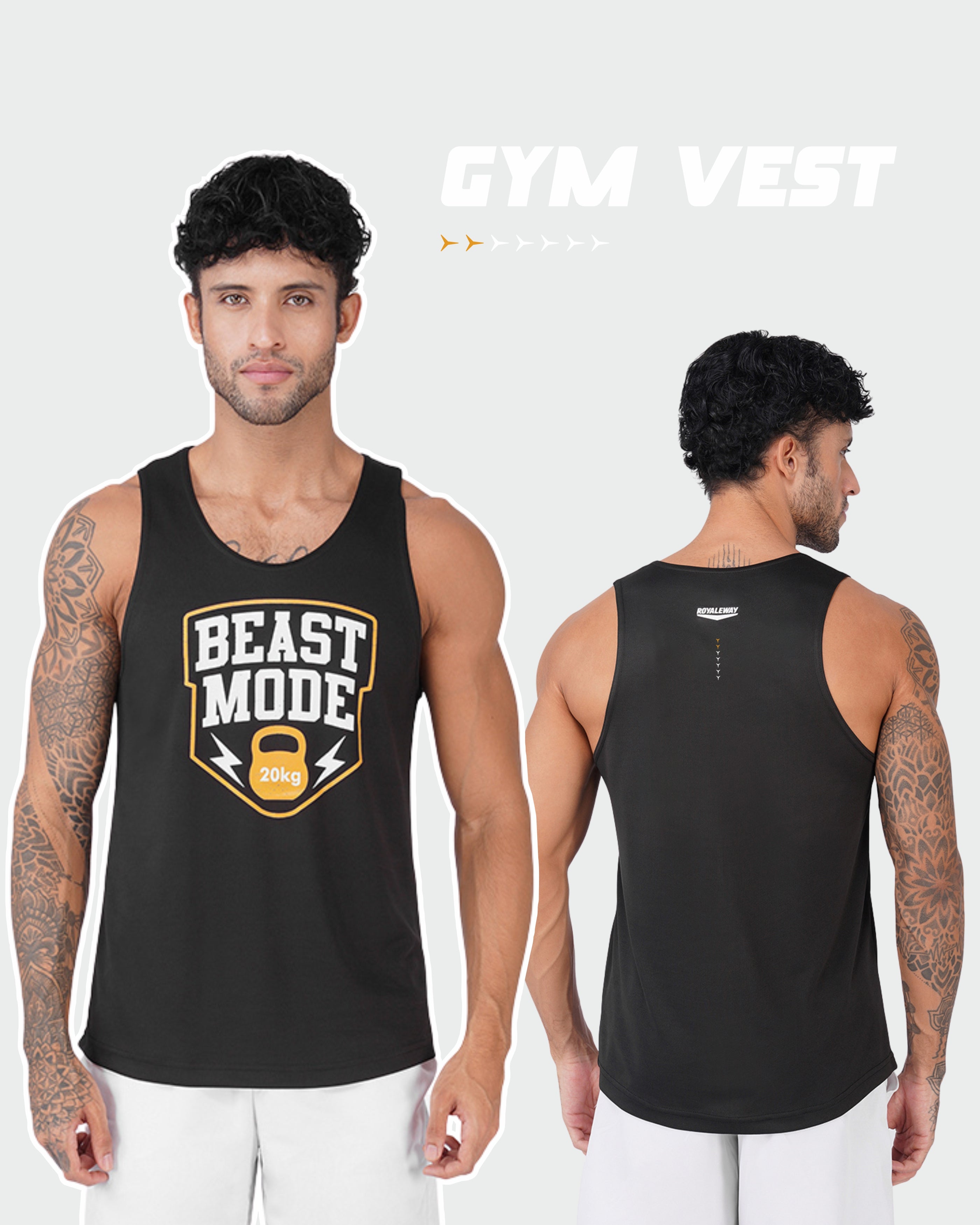 Beast Mode Black Men Vest