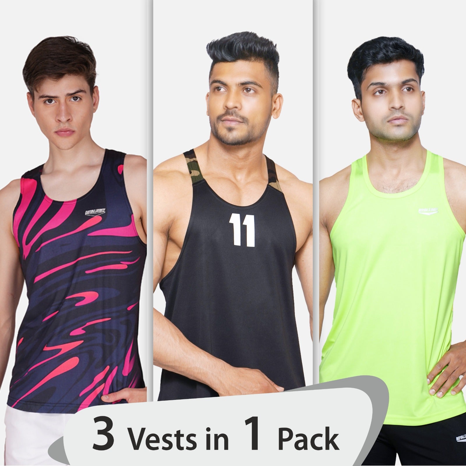 3 Vests in 1 Pack Vests Bundle - royaleway.com