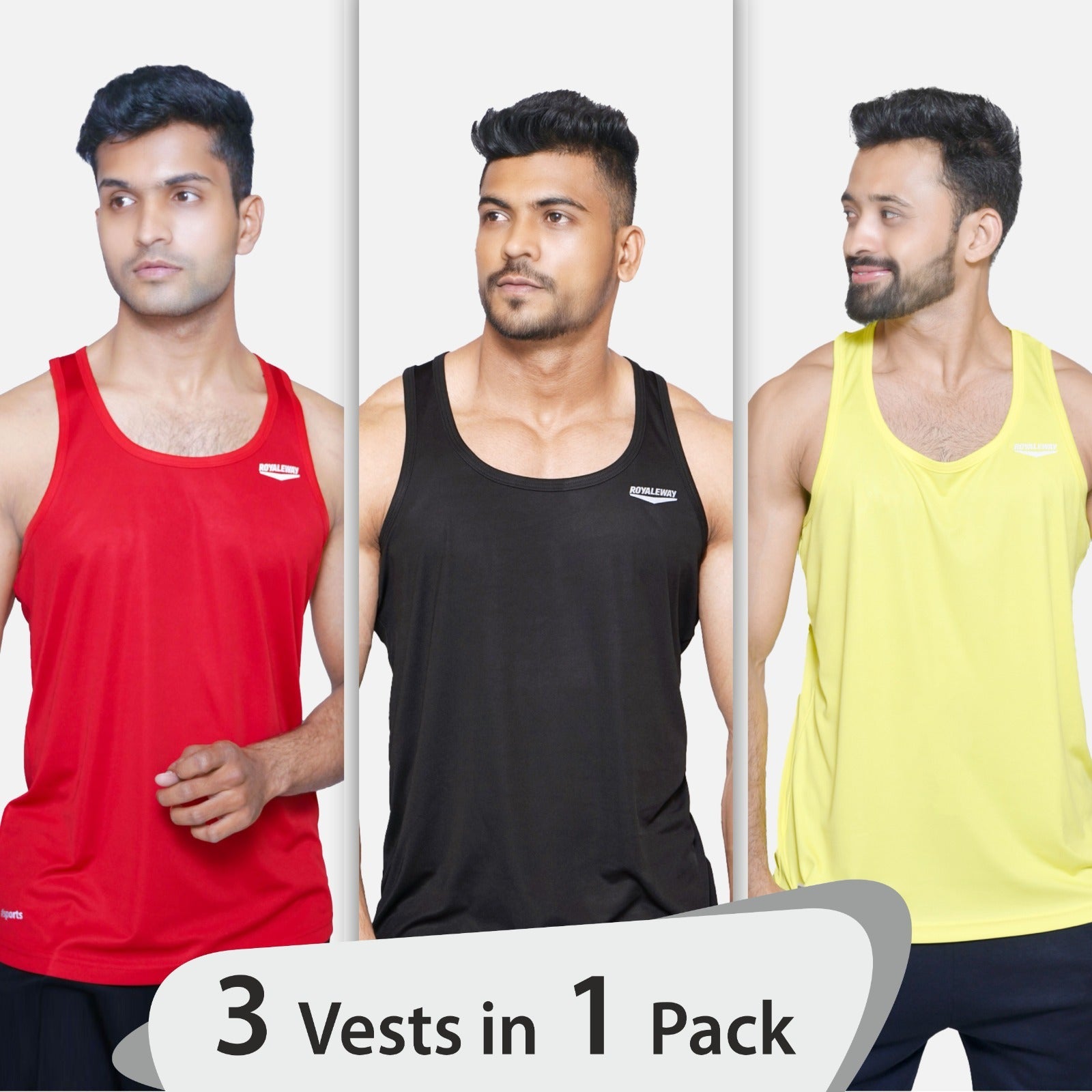 3 Vests in 1 Pack Vests Bundle - royaleway.com