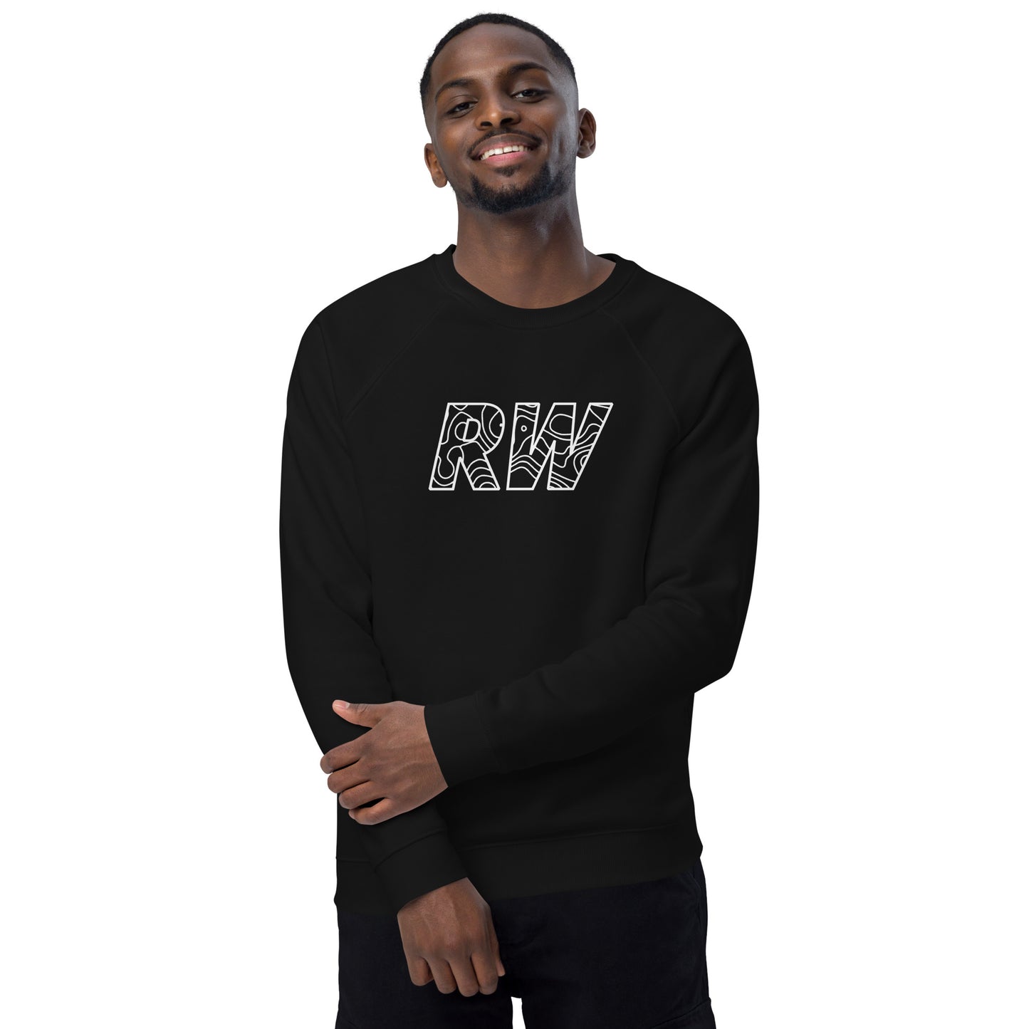 Unisex organic raglan sweatshirt