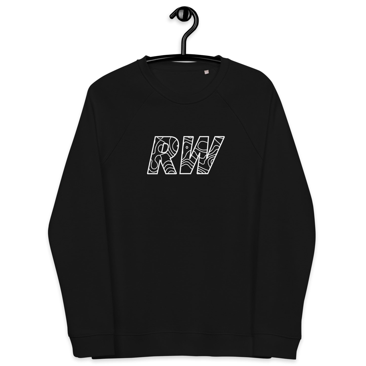 Unisex organic raglan sweatshirt