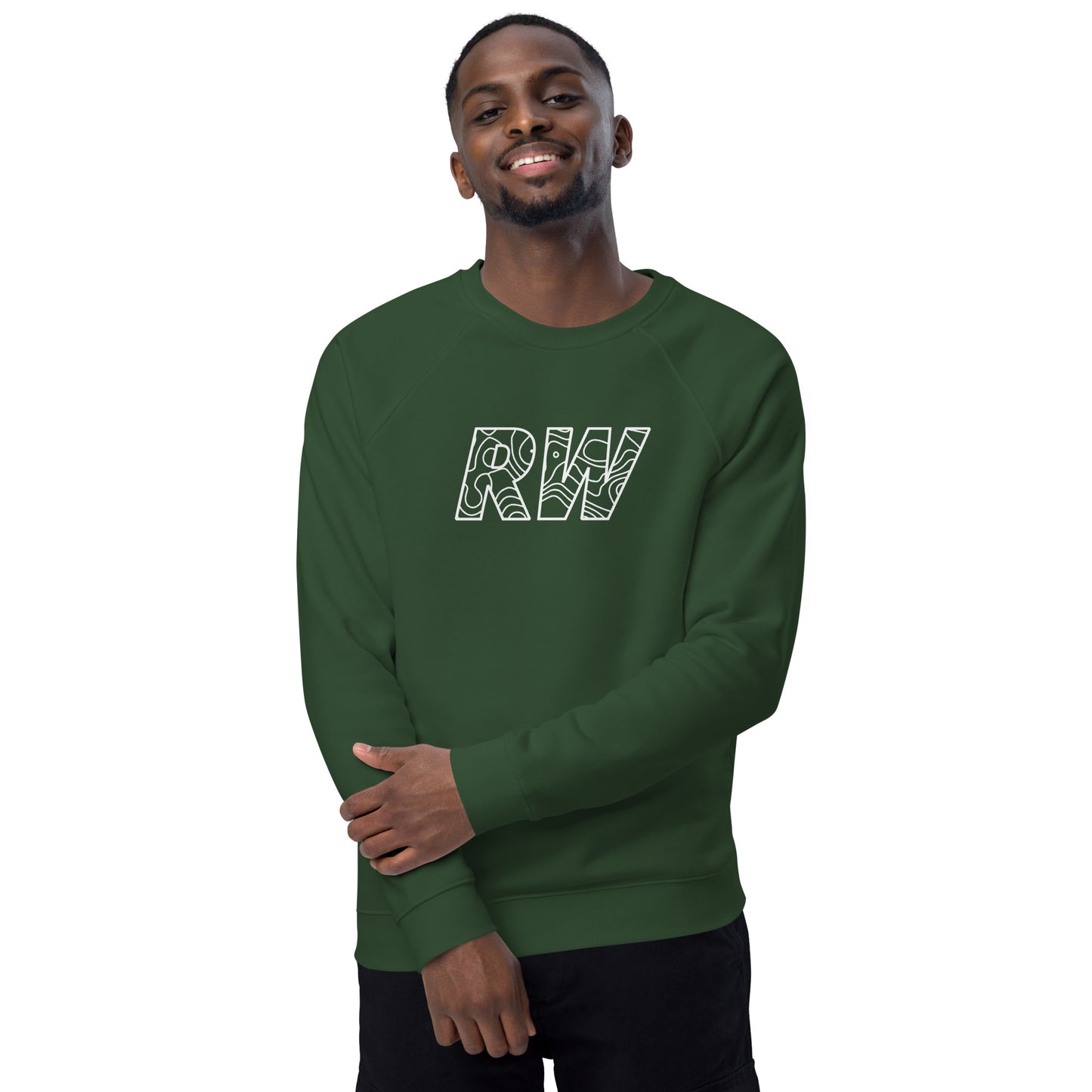 Unisex organic raglan sweatshirt