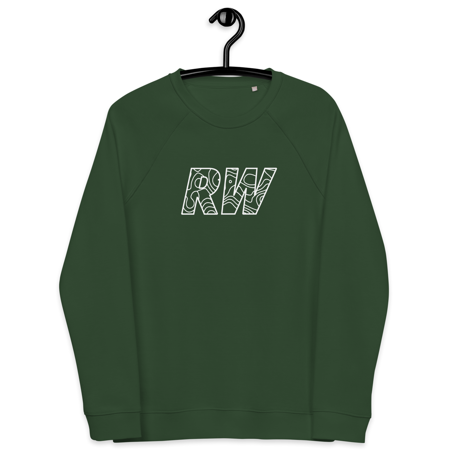 Unisex organic raglan sweatshirt
