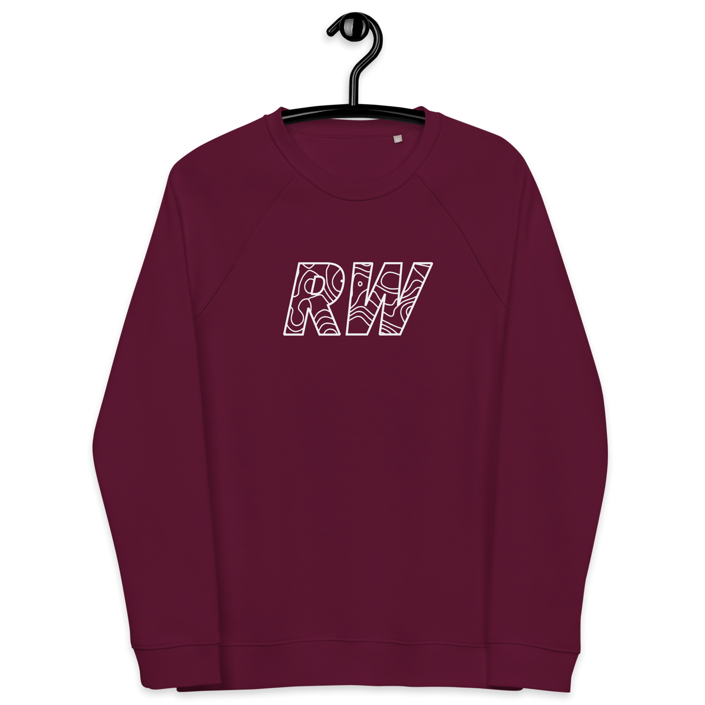 Unisex organic raglan sweatshirt