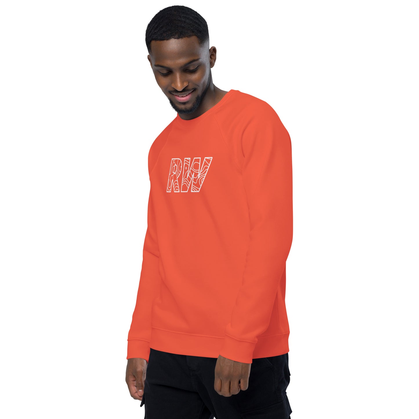 Unisex organic raglan sweatshirt
