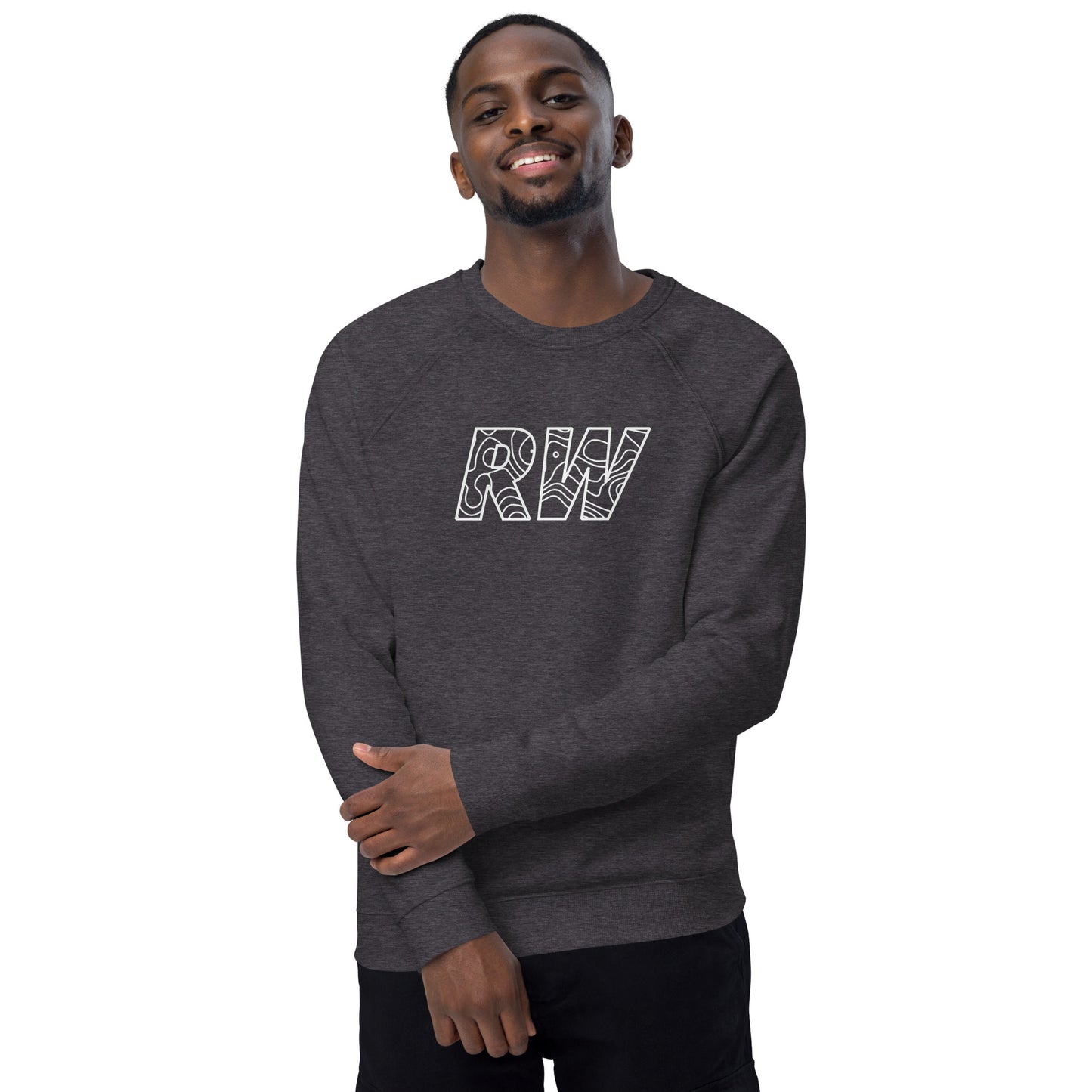 Unisex organic raglan sweatshirt