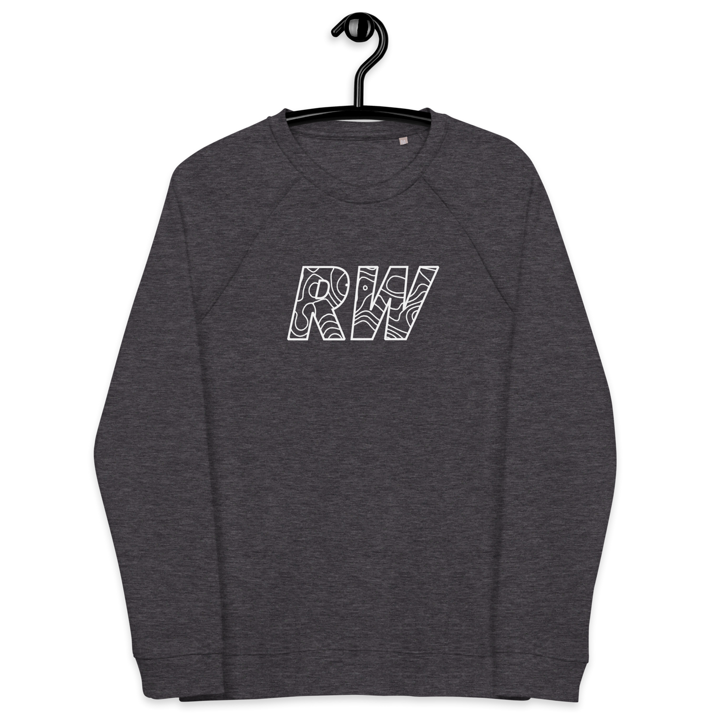 Unisex organic raglan sweatshirt