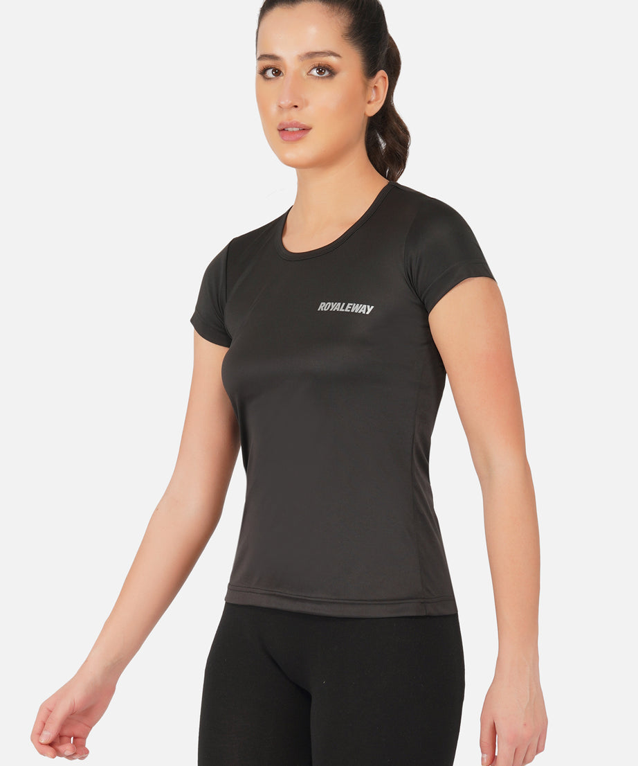 DriSOFT T Shirt Top Black Women RWW2048 T-Shirt - royaleway.com