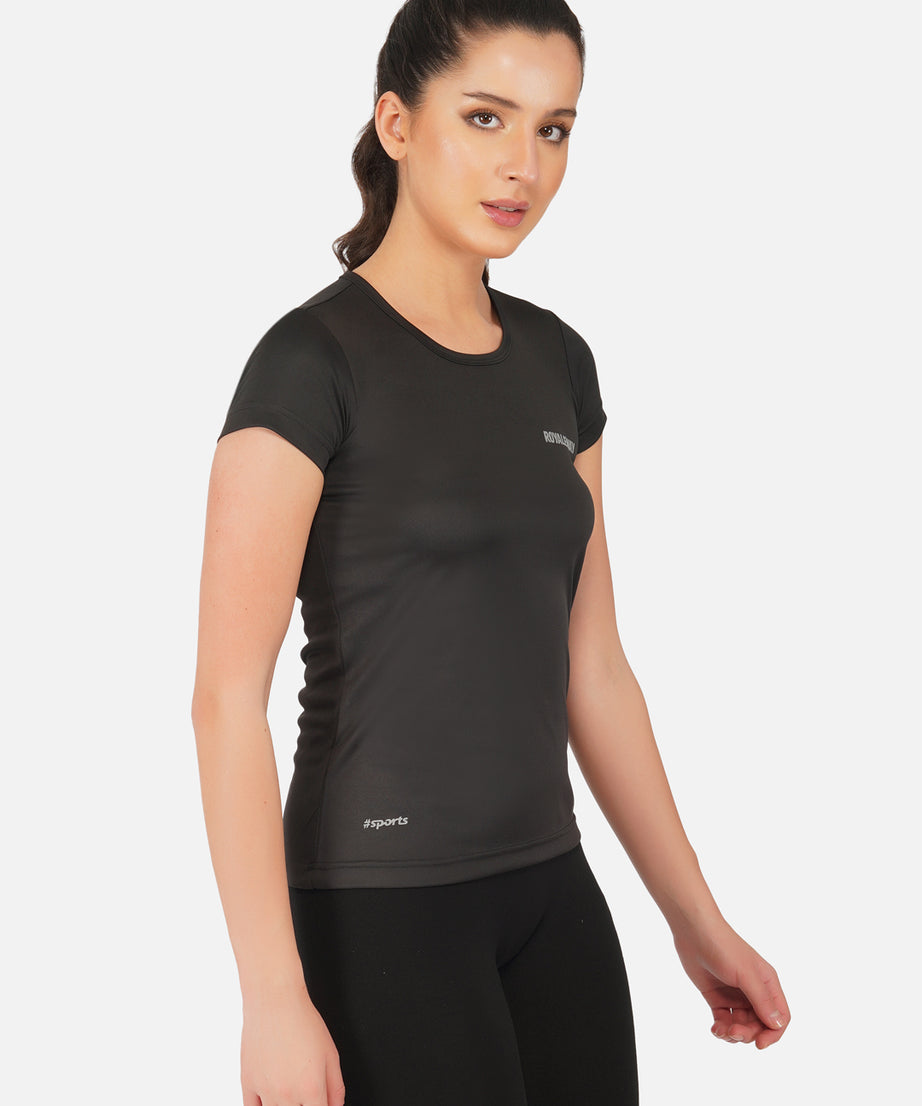 DriSOFT T Shirt Top Black Women RWW2048 T-Shirt - royaleway.com
