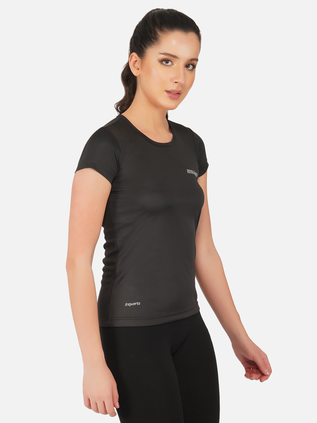 DriSOFT T Shirt Top Black Women RWW2048 T-Shirt - royaleway.com
