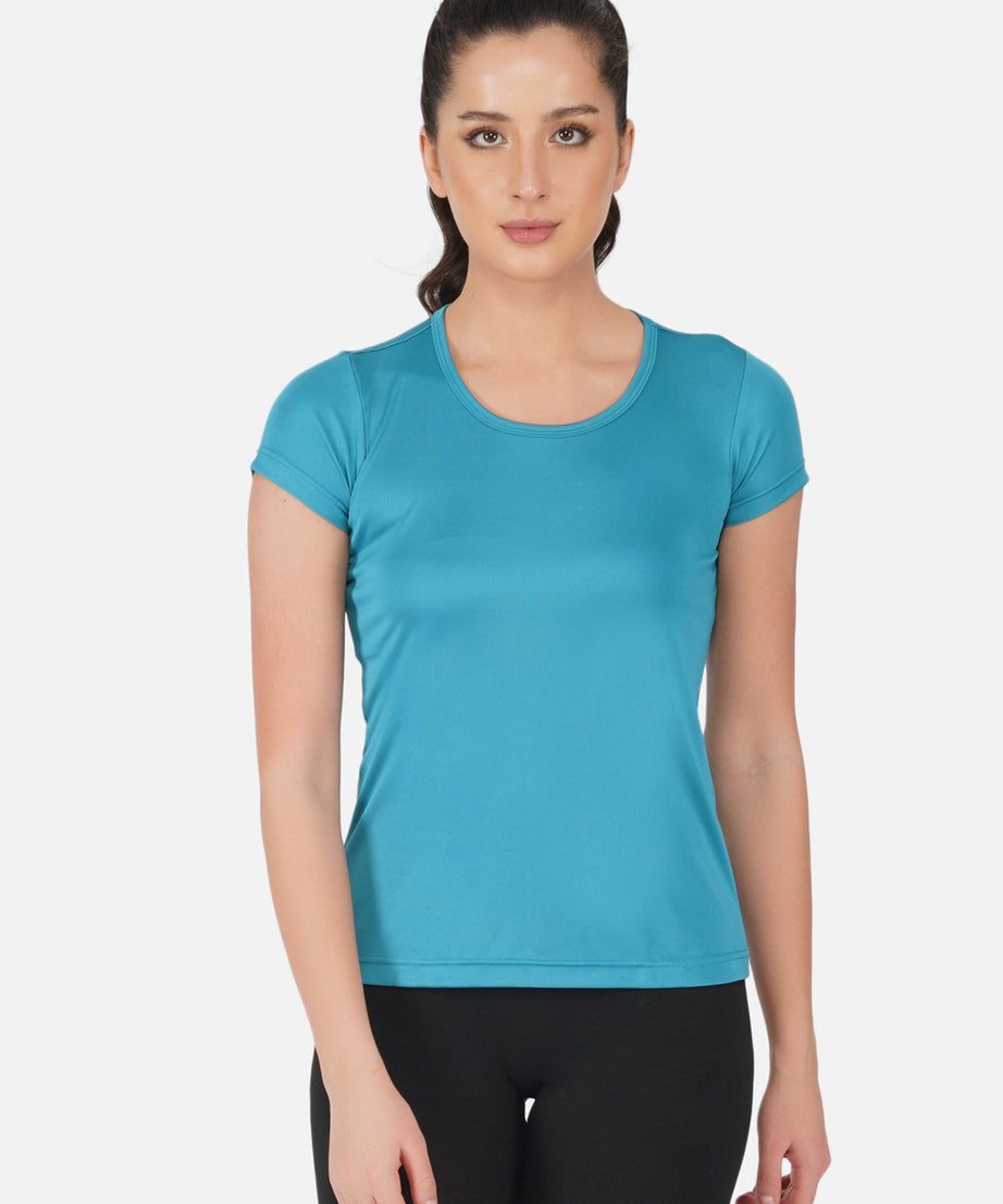 DriSOFT T Shirt Top Peacock Blue Women RWW2058