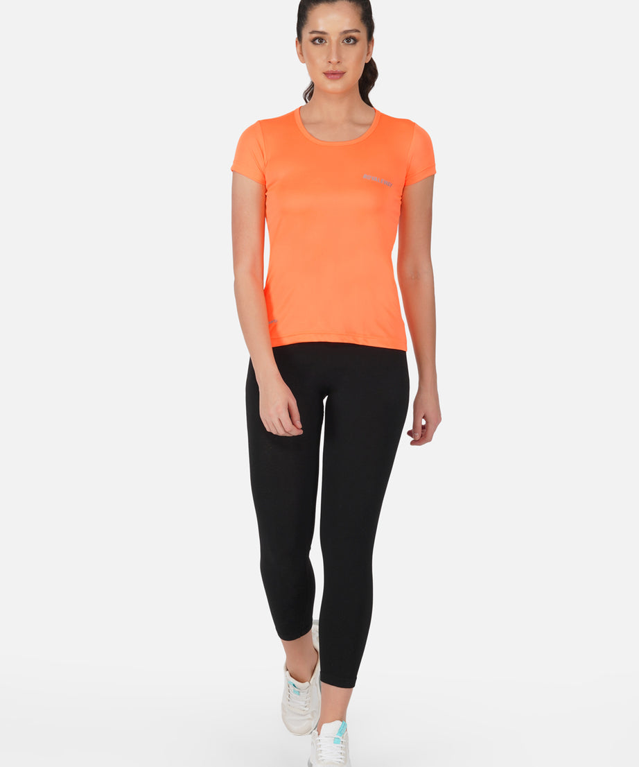 DriSOFT Fluorescent Orange RWW2049 Top T Shirt Women T-Shirt - royaleway.com