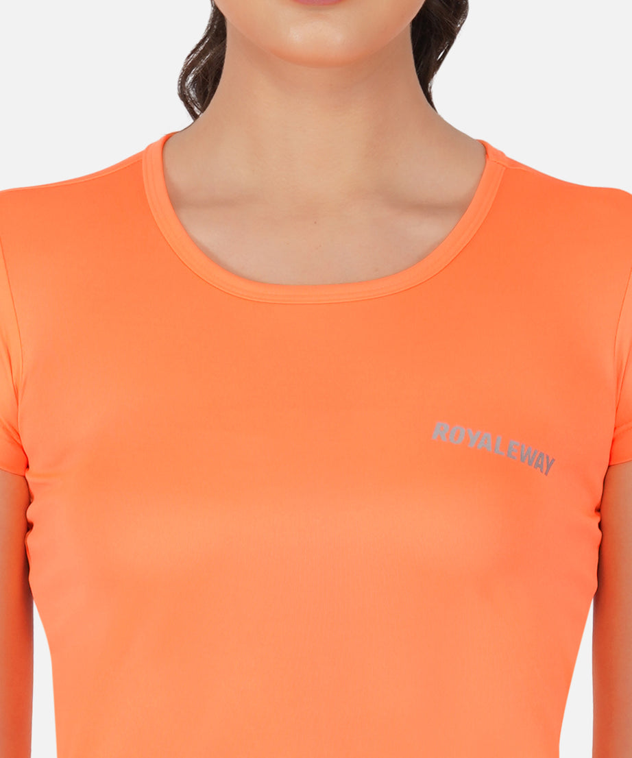 DriSOFT Fluorescent Orange RWW2049 Top T Shirt Women T-Shirt - royaleway.com