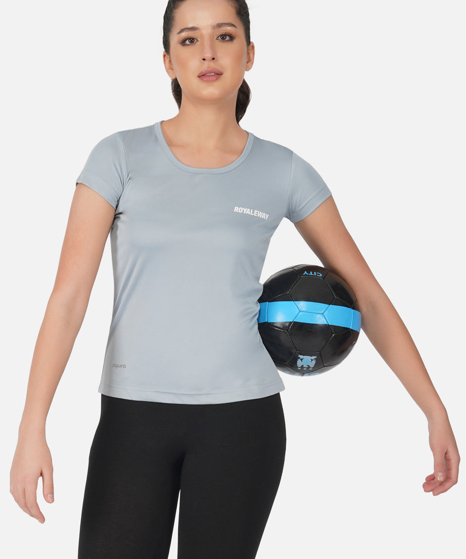 DriSOFT T Shirt Top Ash Blue Women RWW2050