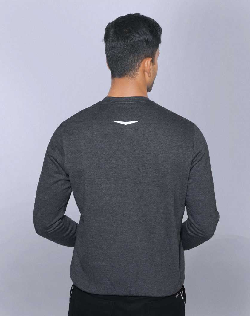 Fleece Pocket Sweatshirt Dark Grey Heather RWM9006