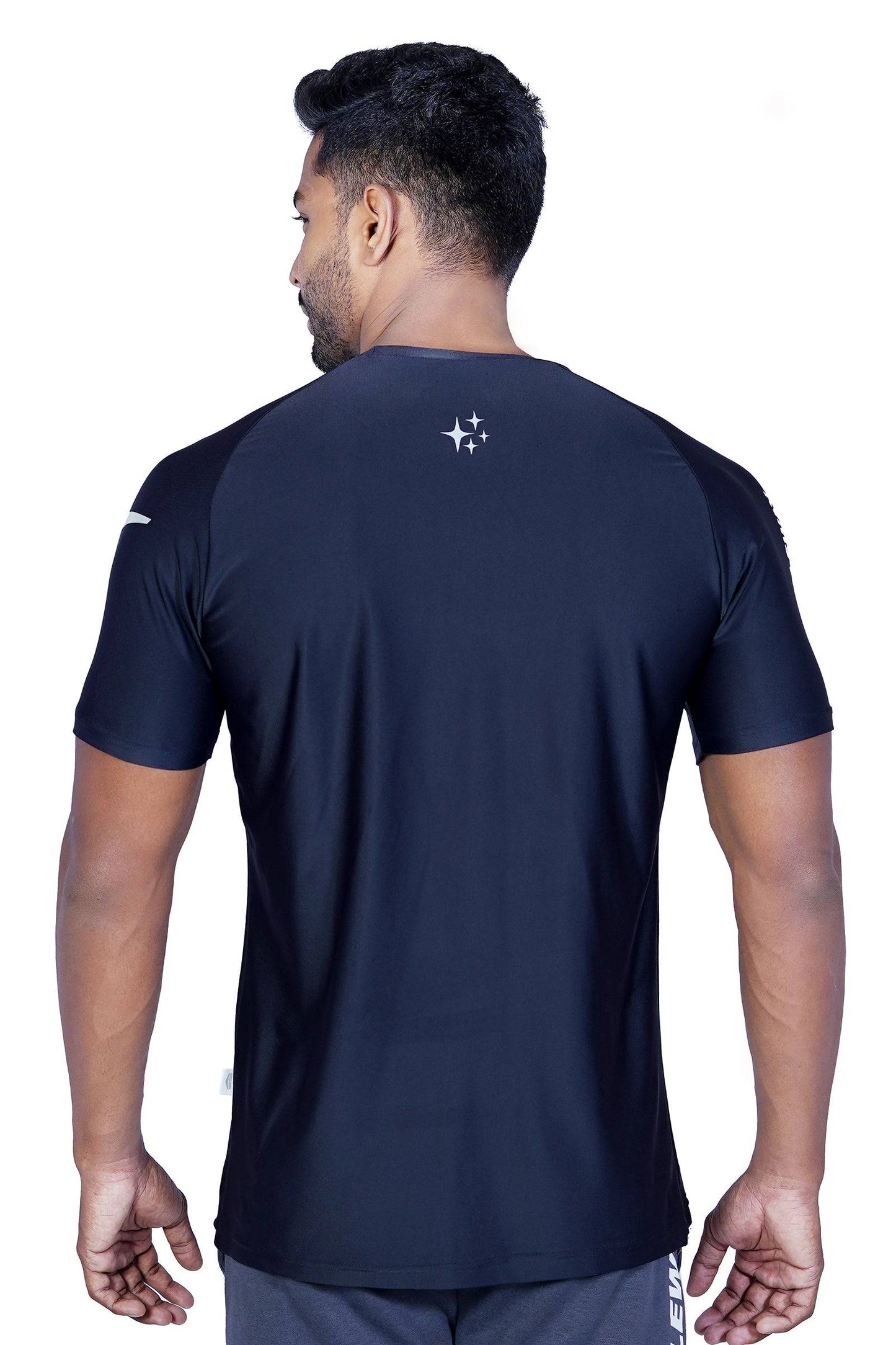 Lycra Raglan Black Men RWM2071