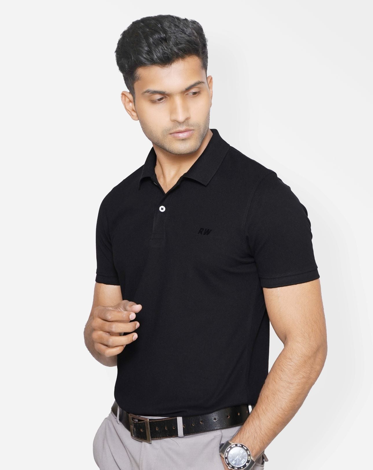 Polo T shirt Black RWM2001