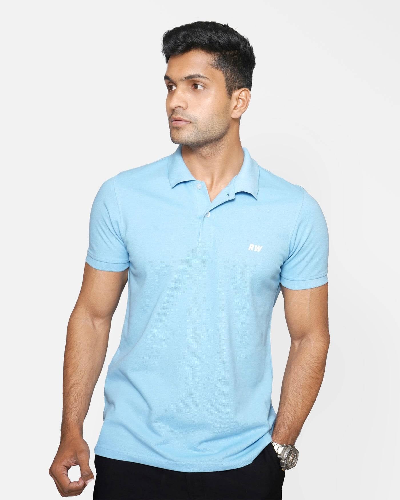 Polo Collar Neck Sky Blue RWM2004