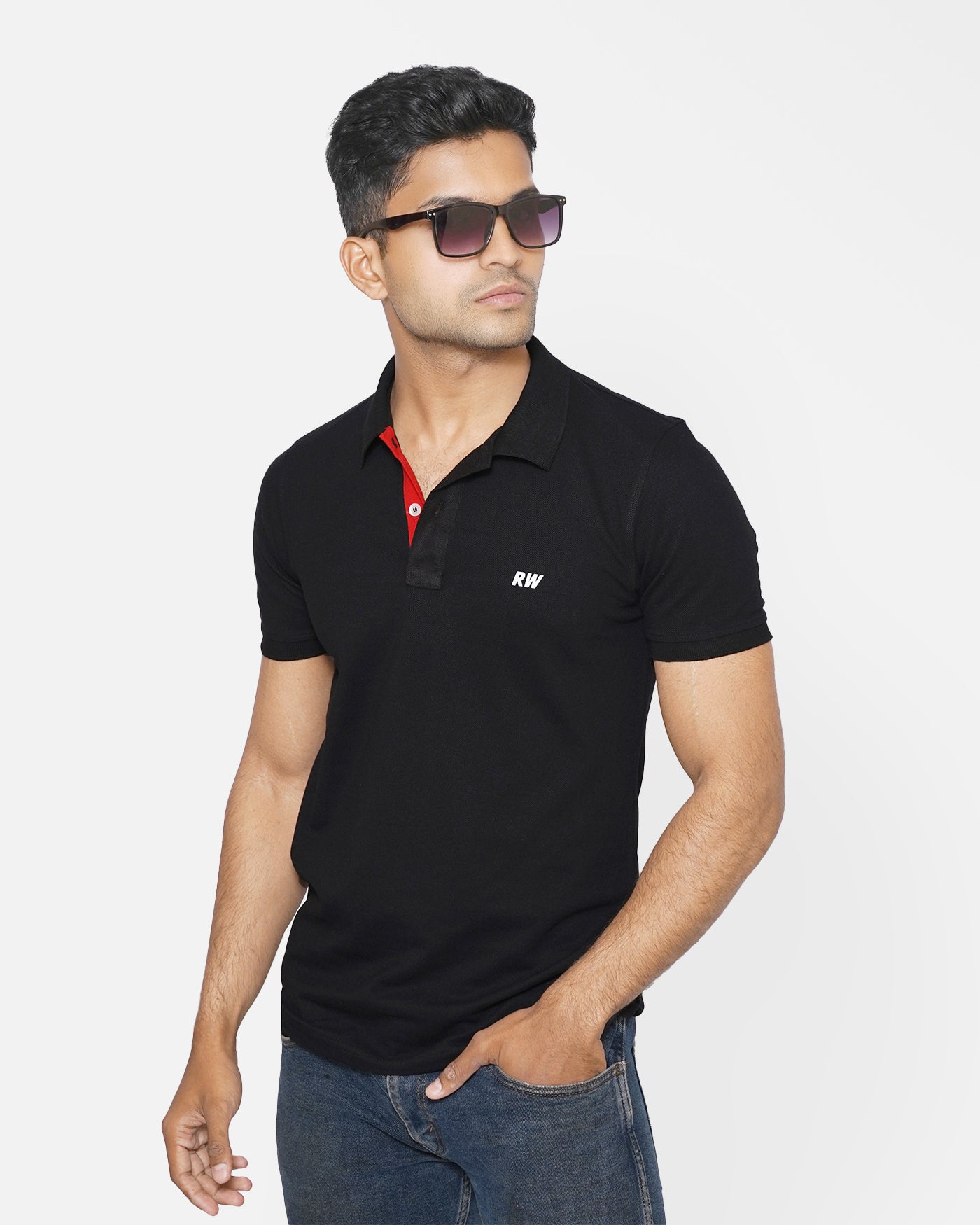 Polo Black Red and White RWM2011