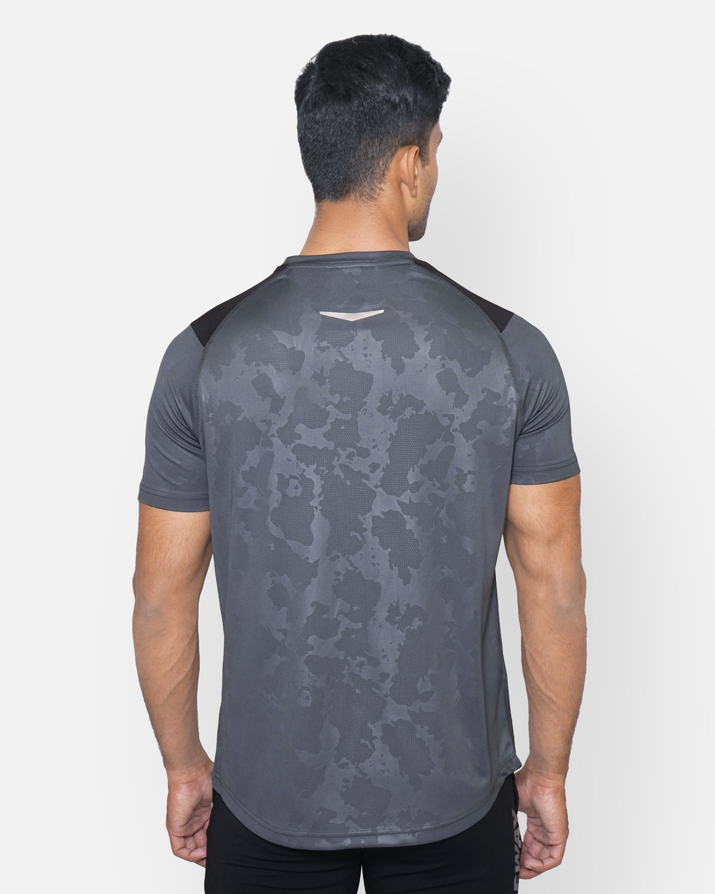 Grey Men Camo Raglan T shirt RWM2046