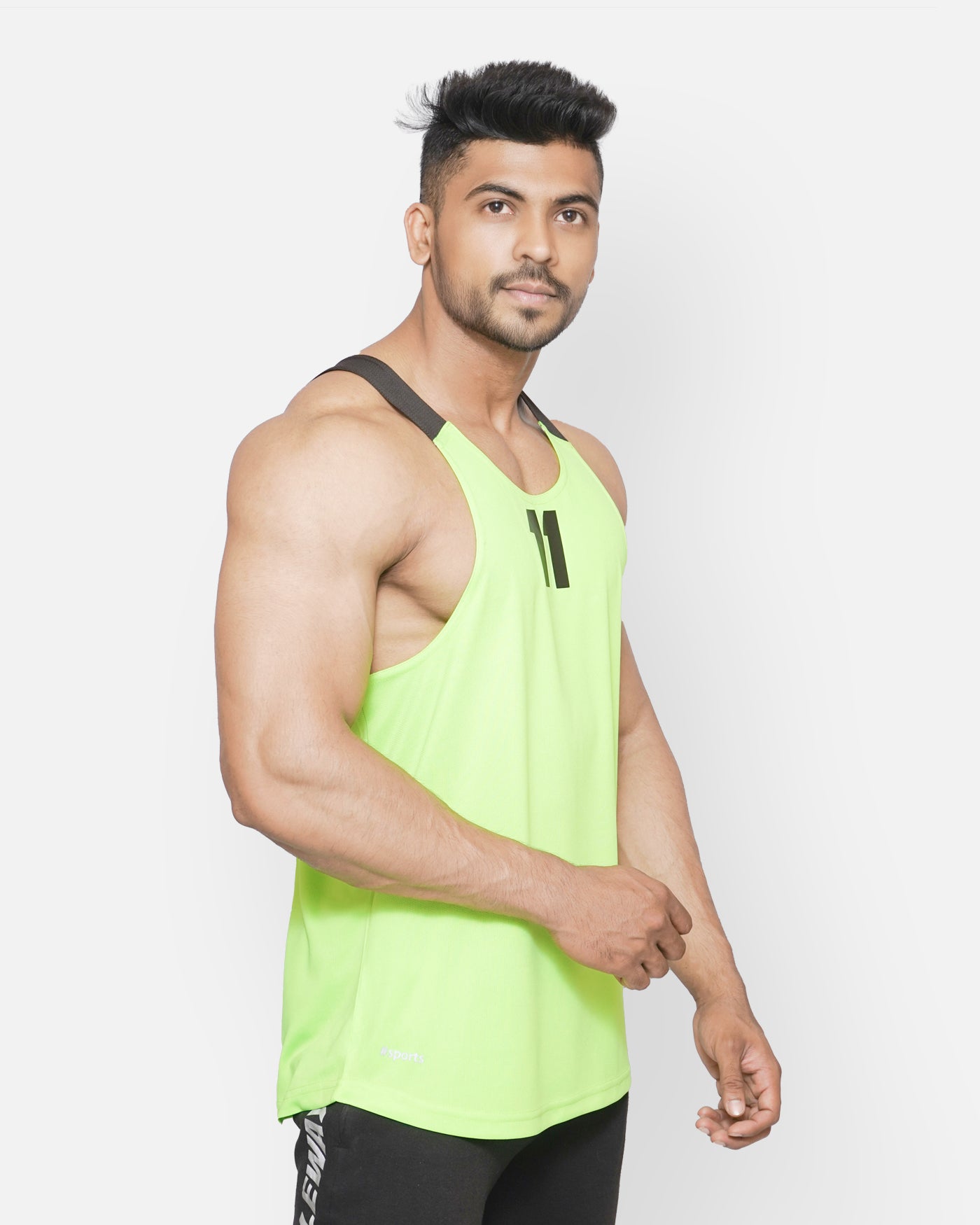 Gym Sando Fluorescent Green Men RWM4004