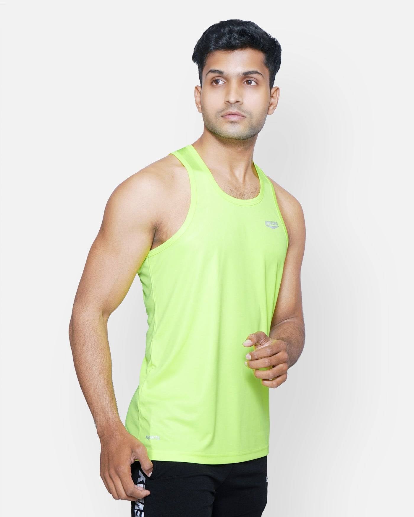 Micro Polyester Sleeveless Royaleway Mesh Gym Vest Sando Tank Top