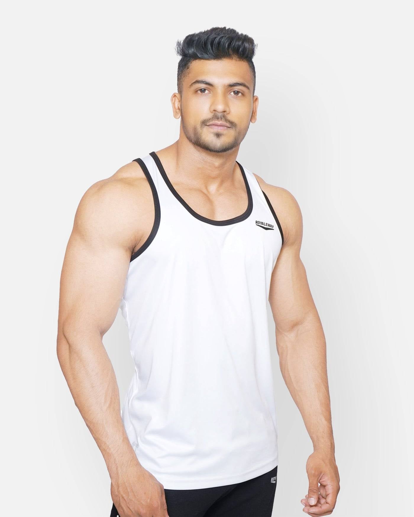 DriFit Vest White and Black Men RWM4019