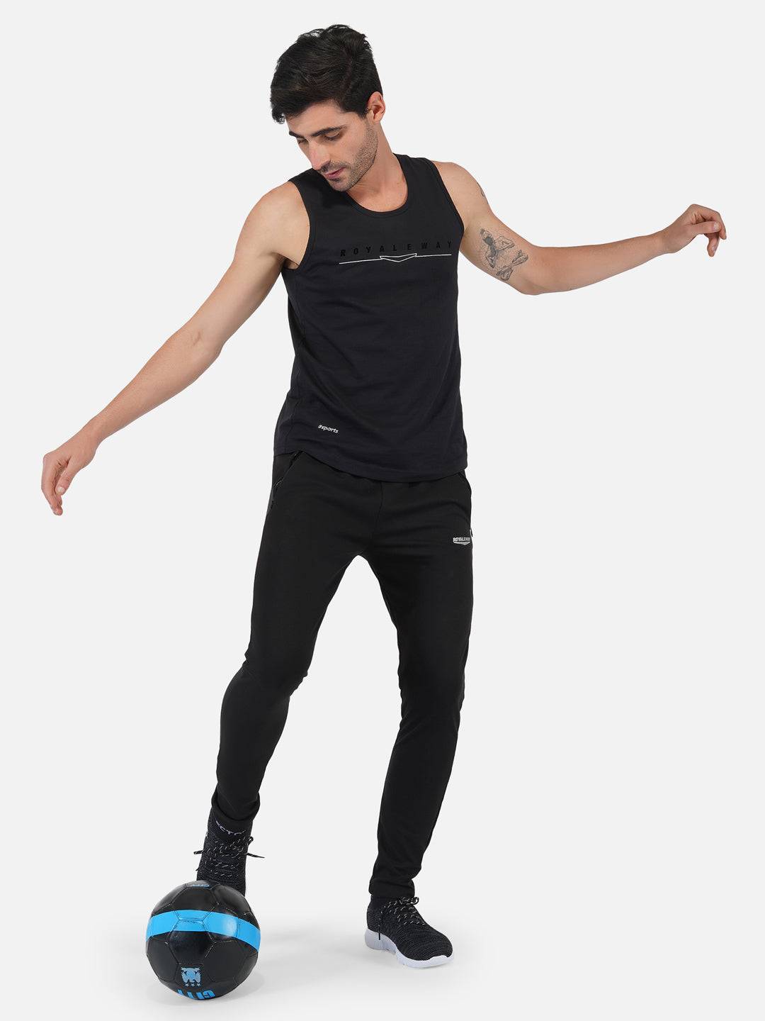 Cotton Trouser Black Men RWM5008