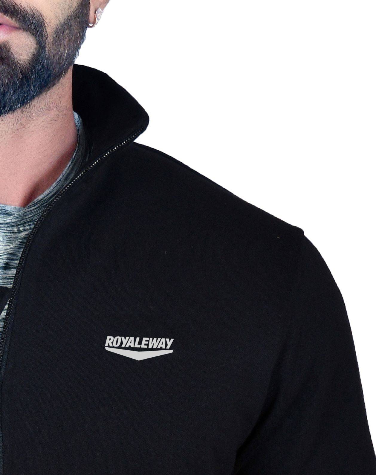 STAND COLLAR ZIPPER JACKET BLACK Men RWM6016