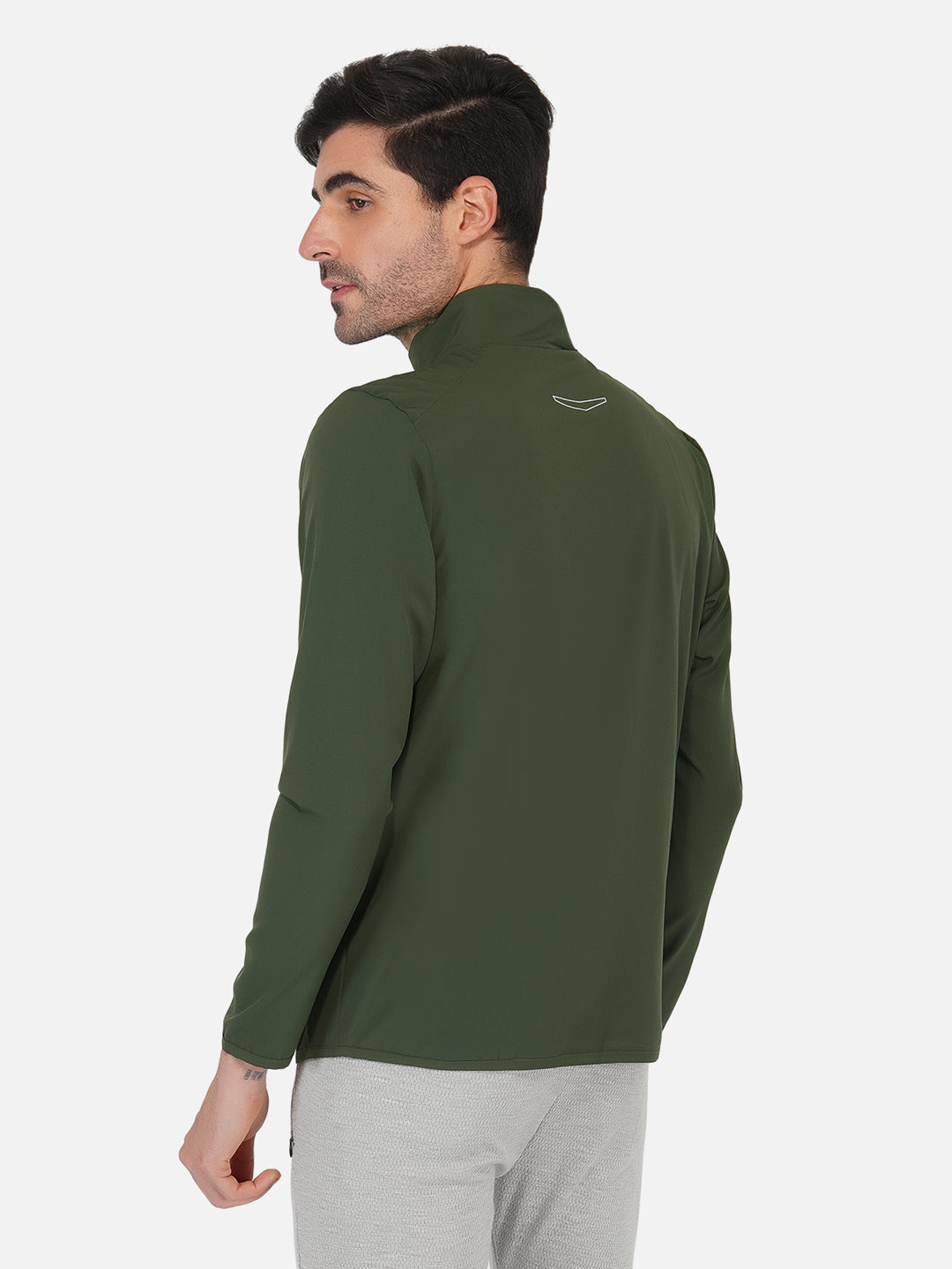NS Lycra Jacket Olive Green Men RWM6025
