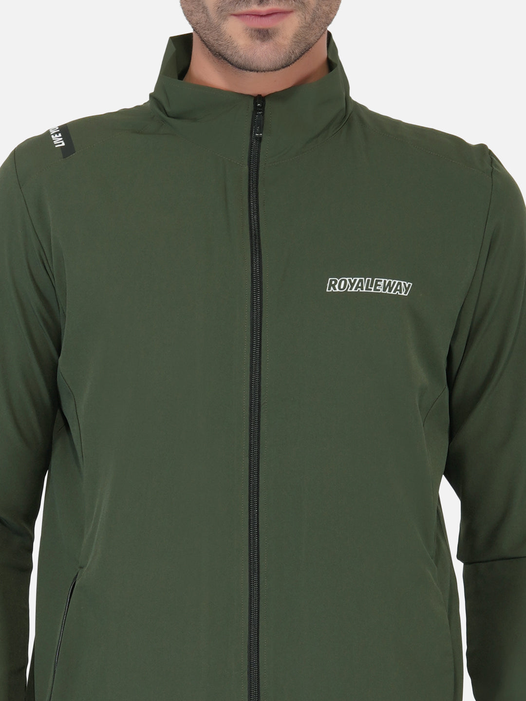 NS Lycra Jacket Olive Green Men RWM6025