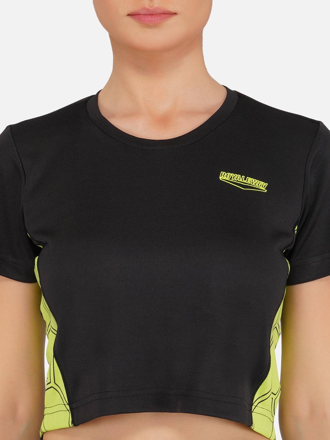 DriDOT Black Long Back Crop Top RWW2026 Long Back Crop Top - royaleway.com