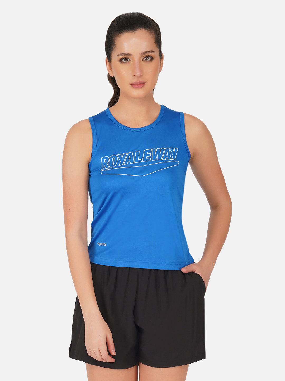 DriSOFT Vest Apparel Women Royal Blue Tank Nipple Sleeveless RWW4011