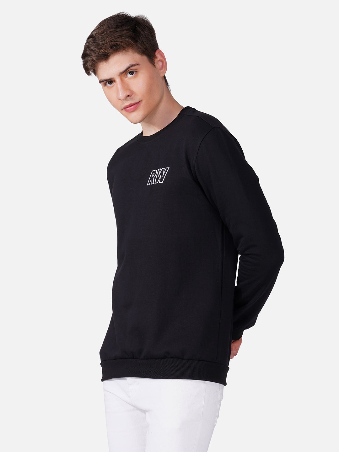 Sweatshirt Pullover Apparel Men RW White RWM9011