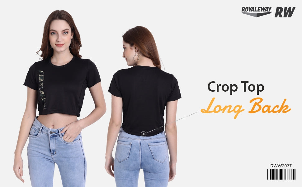 RW - ROYALEWAY: DriDOT Crop Top T Shirt Apparel