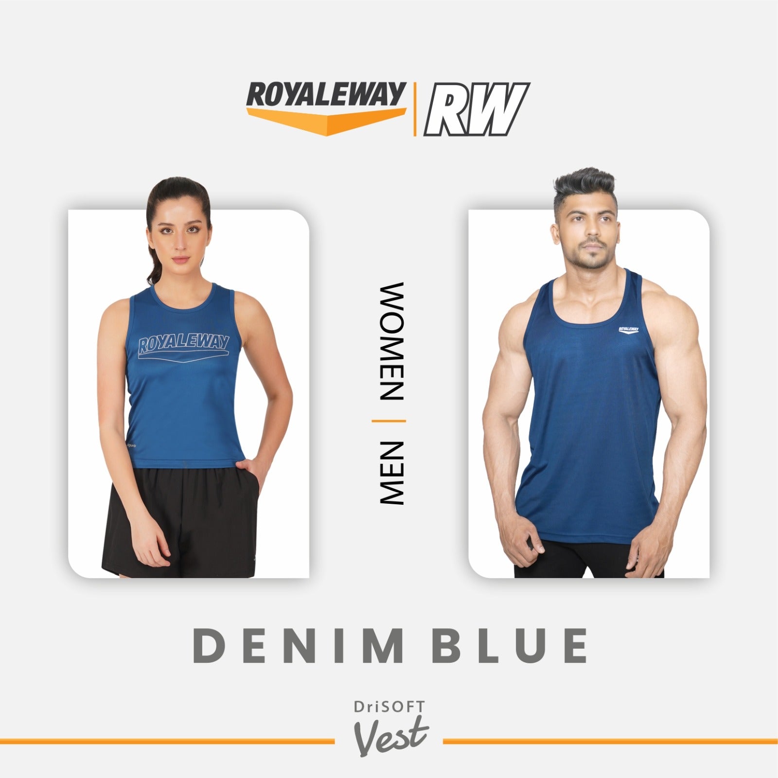 Denim Blue Vest for Men and Women