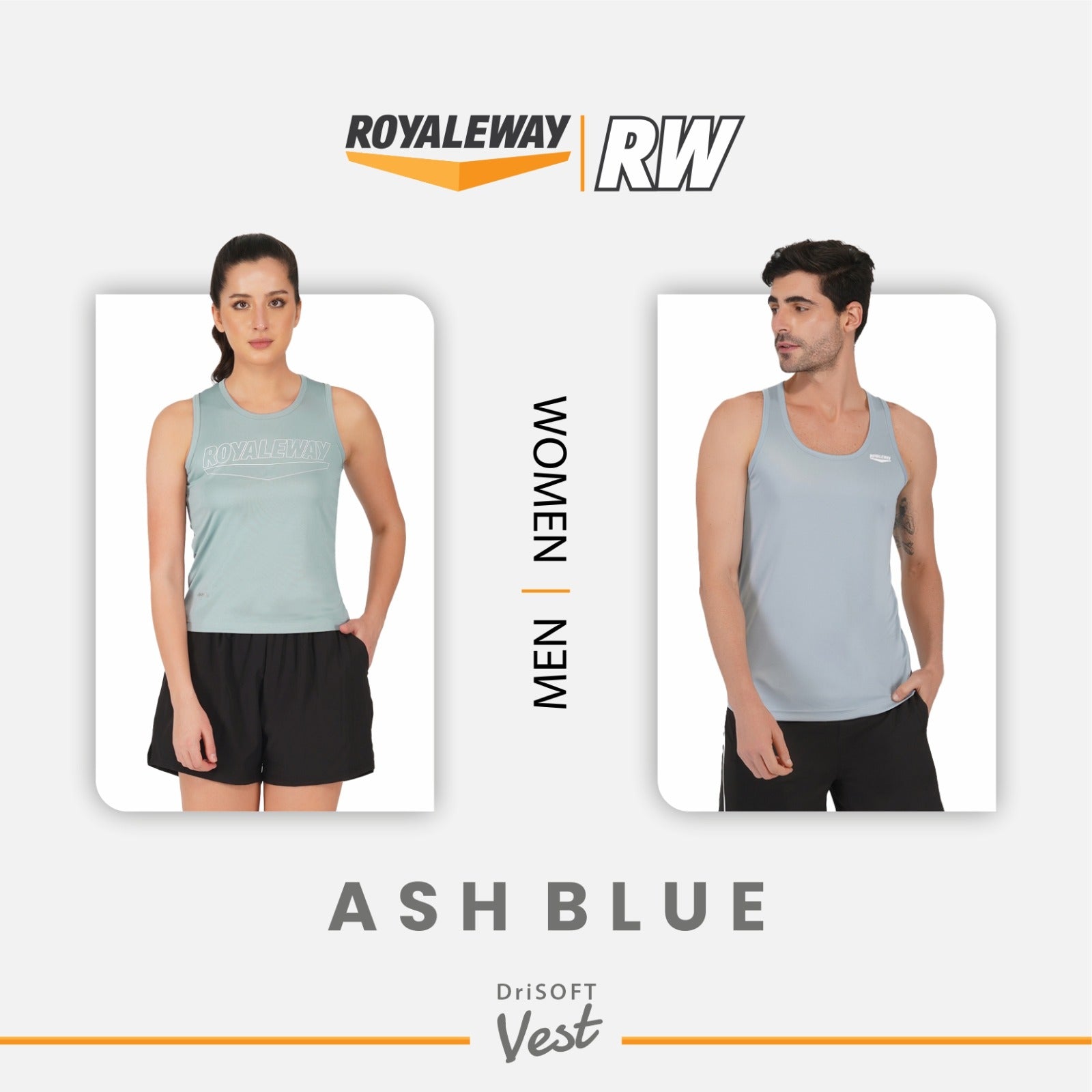 Ash Blue Vest for Men and Women