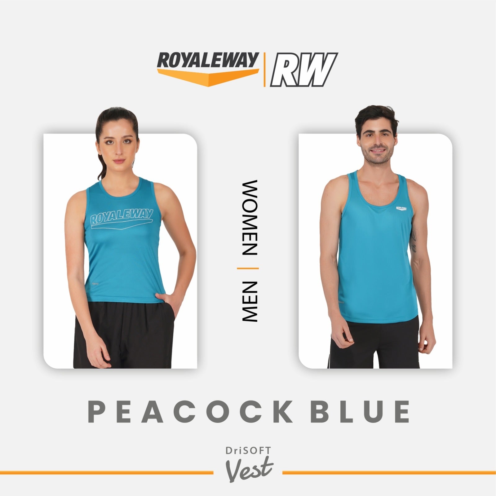 Peocock Blue Vest for Men and Women