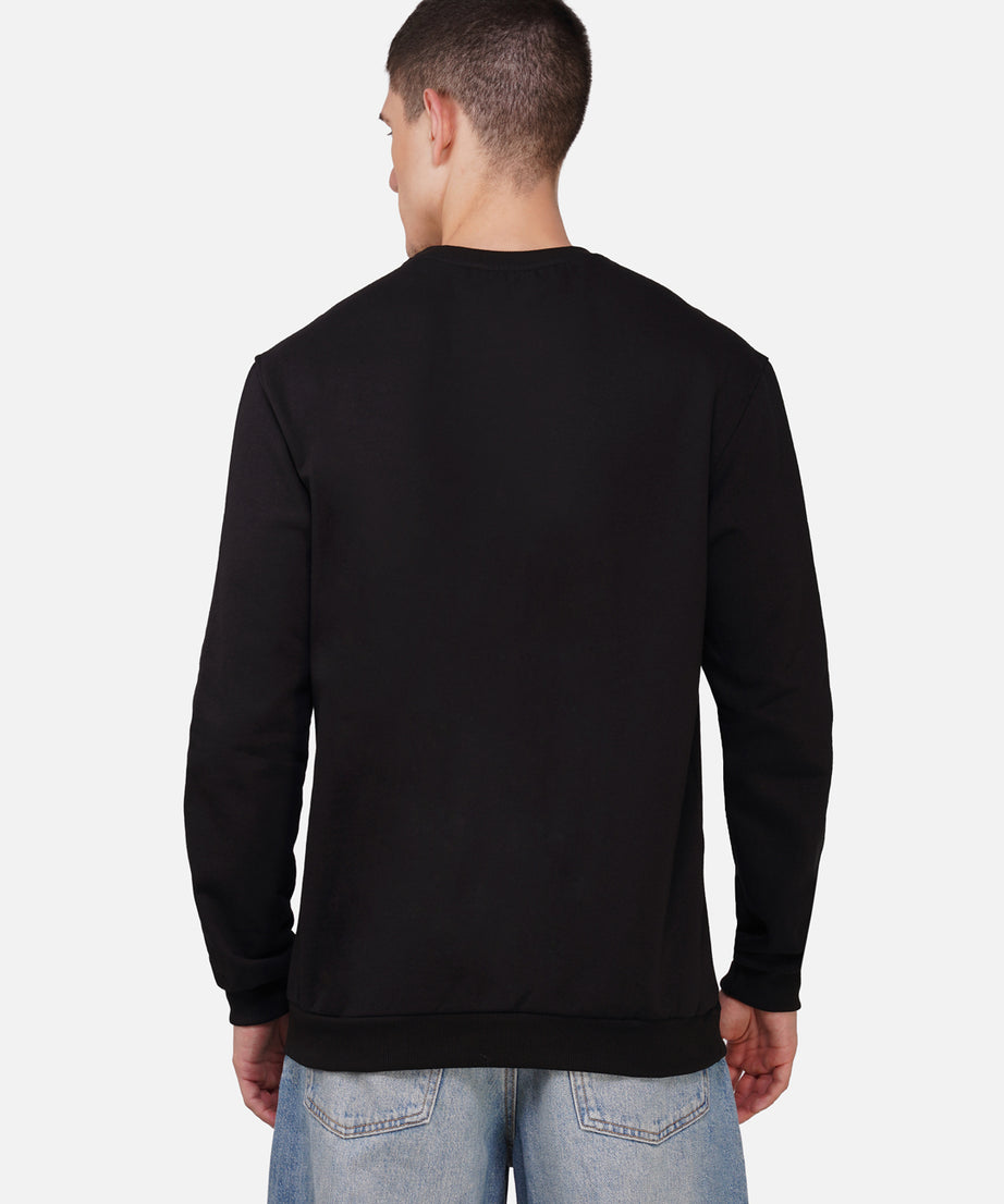 Fleece Eagle Black Sweatshirt RWM9012