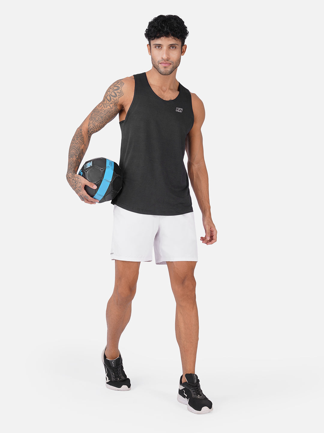Jacquard Black Men Vest