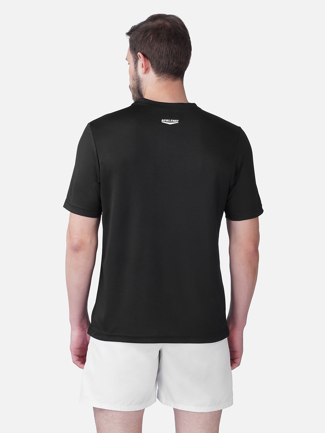 Running Black T-Shirt Slim Fit Men RWM2056