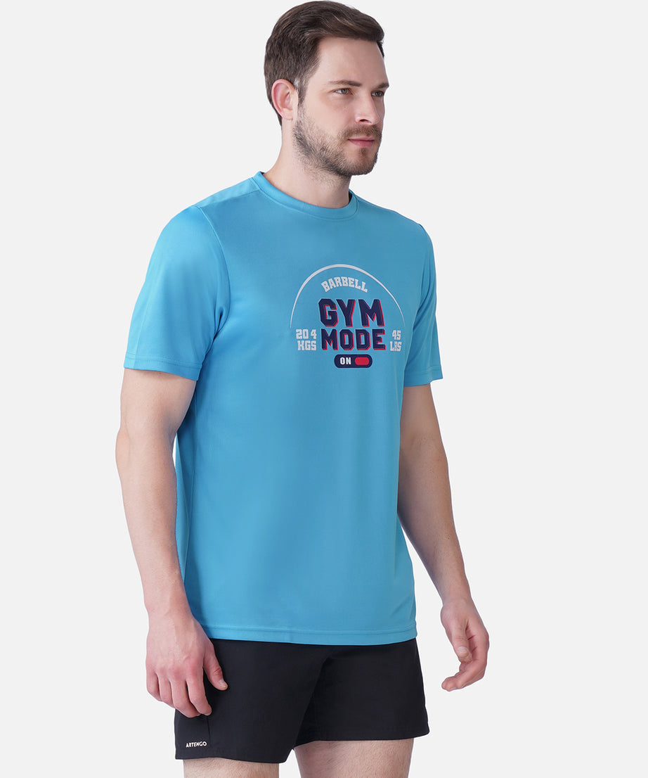 Gym T Blue T-Shirt Slim Fit Men RWM2055