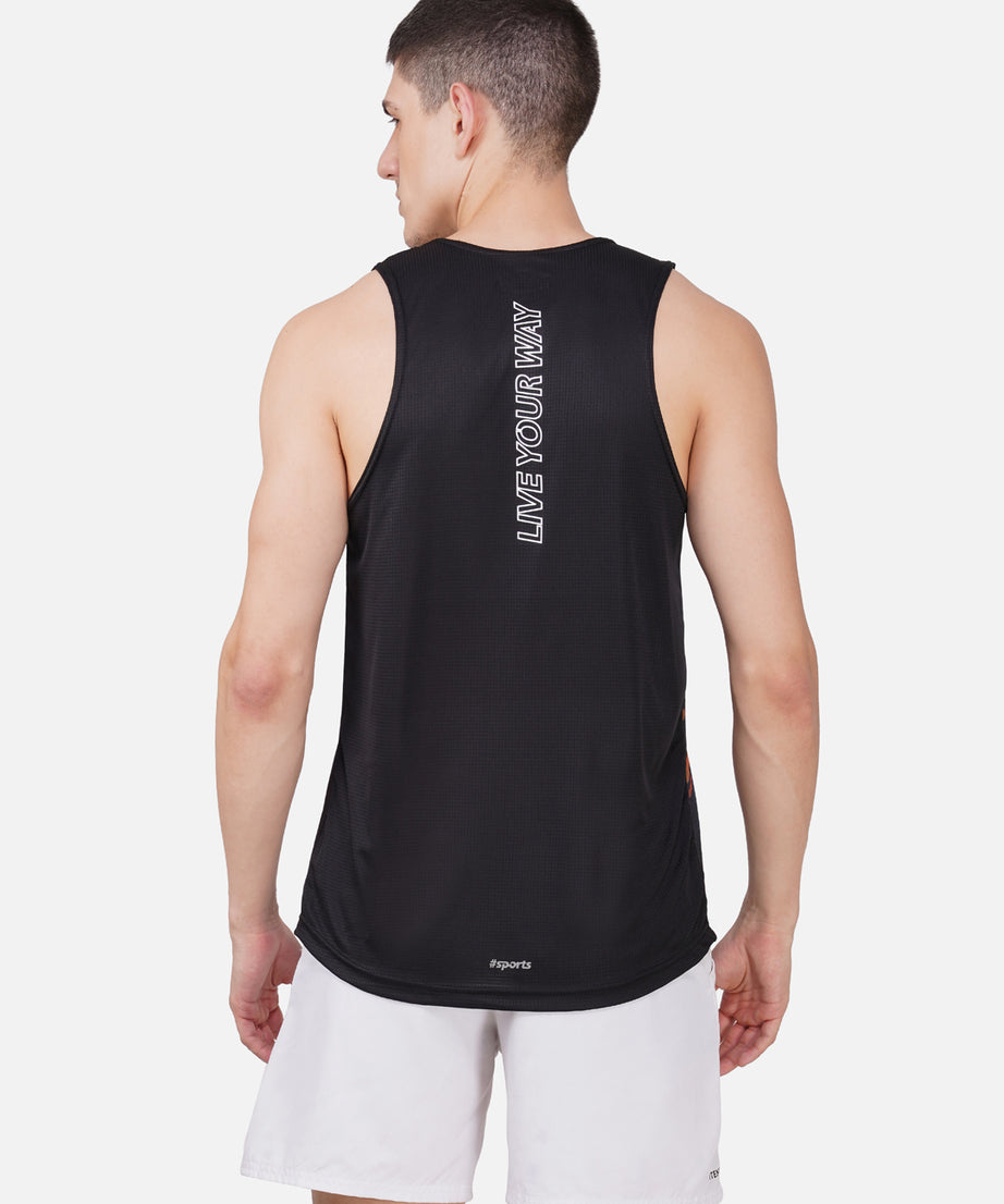 DriCHEX Neon Orange & Black Vest for Men RWM4034