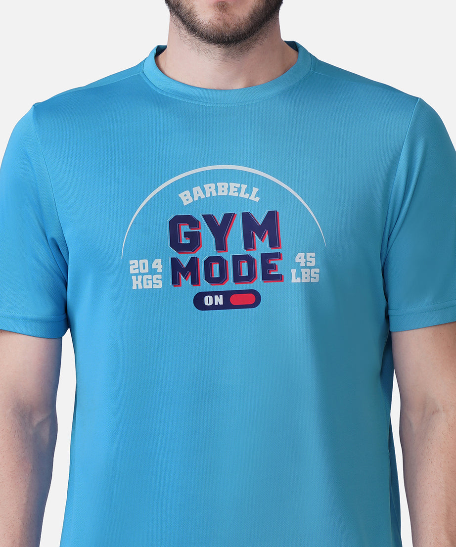Gym T Blue T-Shirt Slim Fit Men RWM2055