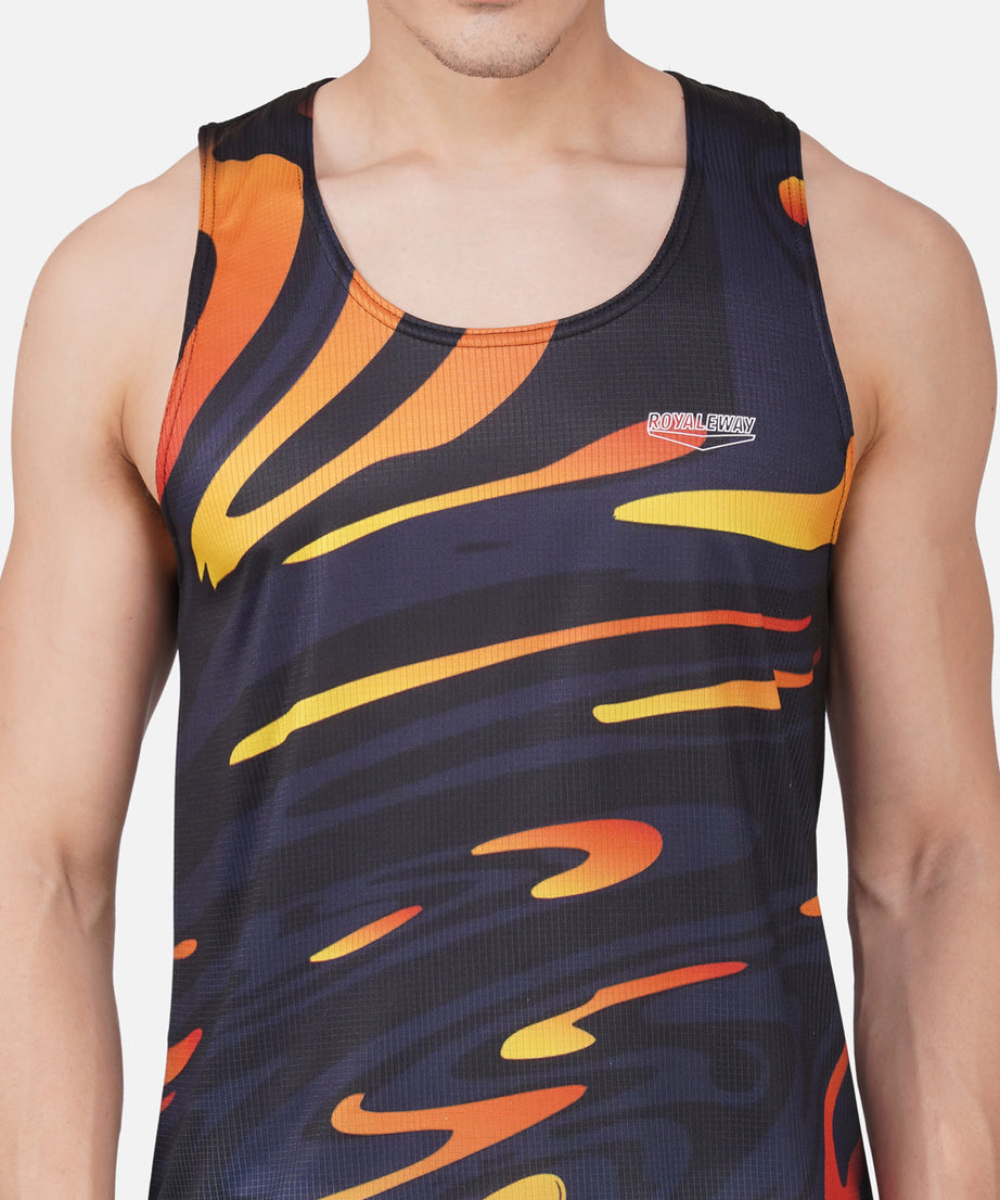 DriCHEX Neon Orange & Black Vest for Men RWM4034
