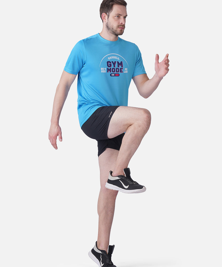 Gym T Blue T-Shirt Slim Fit Men RWM2055