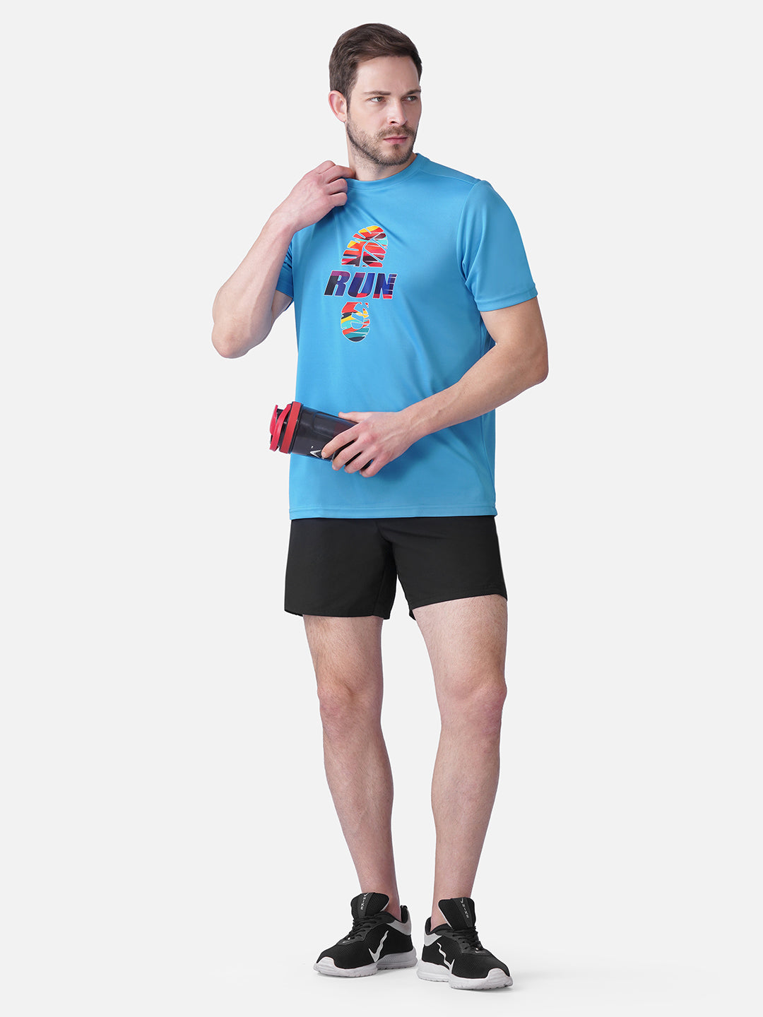 Running T Blue T-Shirt Slim Fit Men RWM2059