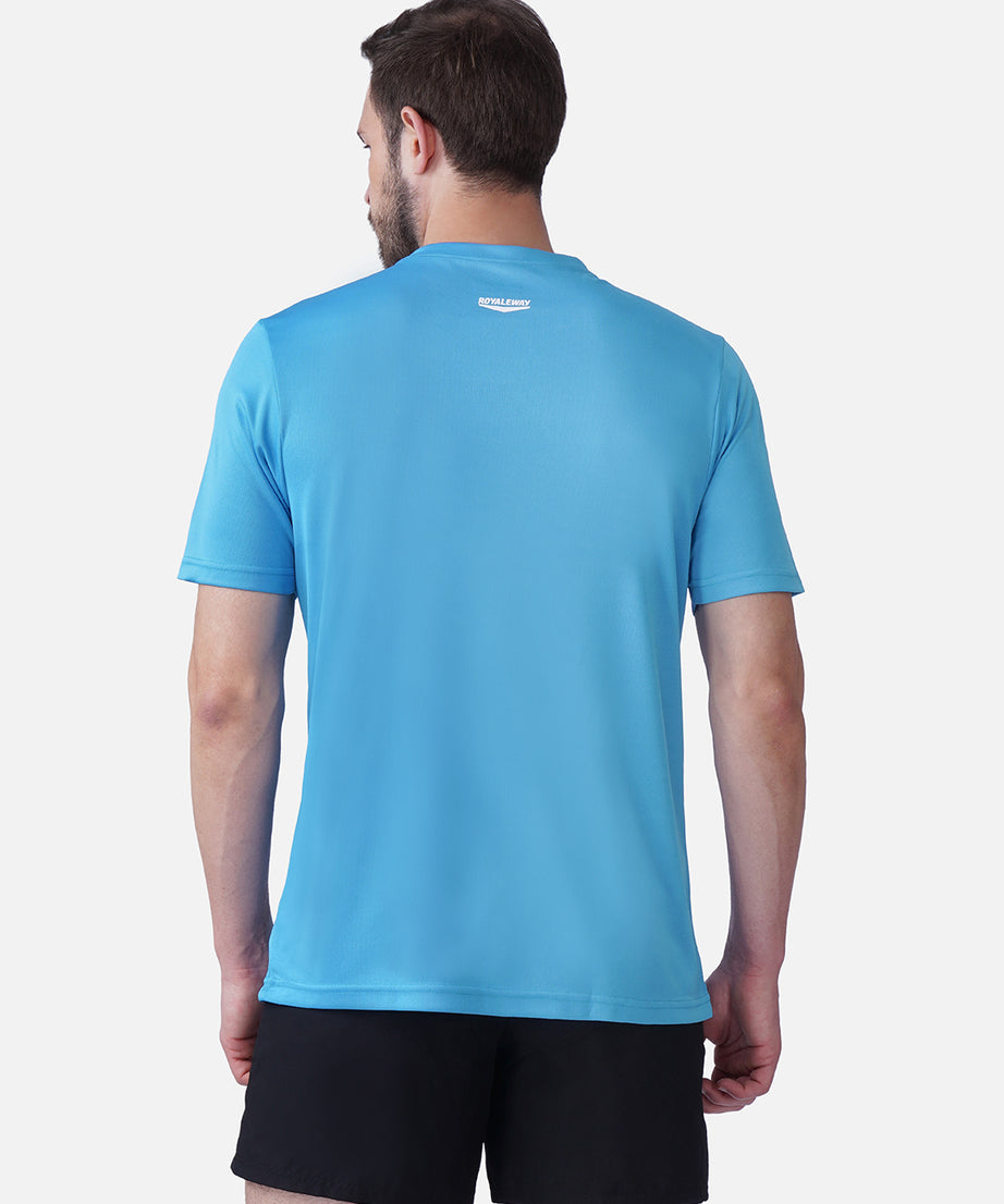 Running T Blue T-Shirt Slim Fit Men RWM2059