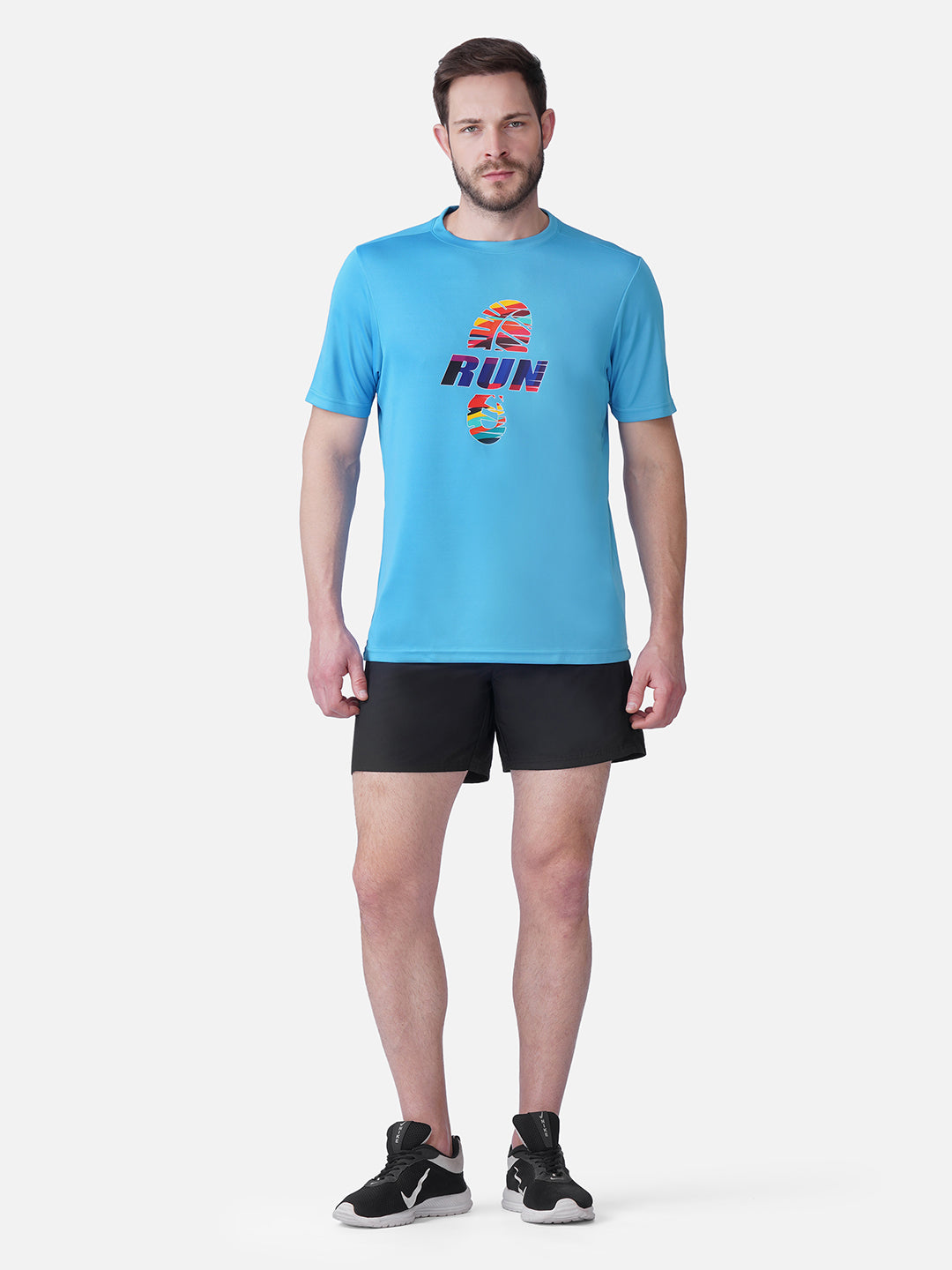 Running T Blue T-Shirt Slim Fit Men RWM2059